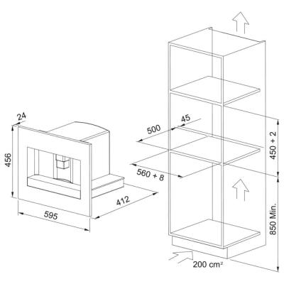Franke Ankastre Kahve Makinesi FMY 45 CM BK NERO - 2