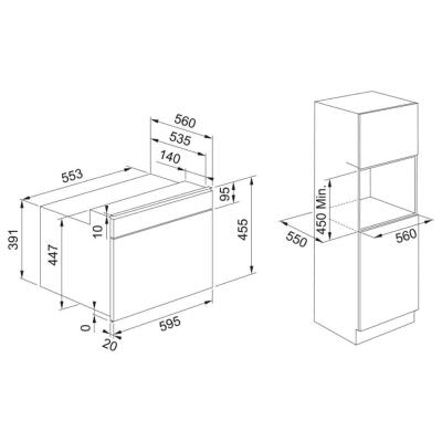 Franke Ankastre Mikrodalga Fırın FMY 45 MW BK, Siyah Renk - 2