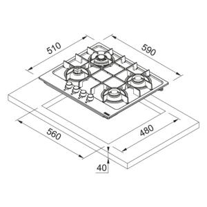 Franke Ankastre Ocak FHMA 604 3G DC MB C Mat Siyah - 2