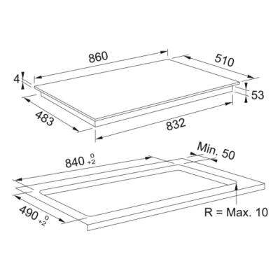 Franke FMY 906 I FB BK Nero Ankastre Cam Ocak, İndüksiyonlu, Flex Alanlı - 2