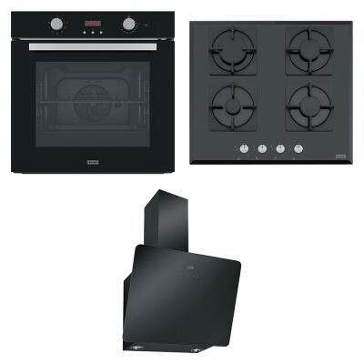 Franke Ankastre Set; FSL 86 H BK Fırın, FHNS 604 4G BK C Ocak, FPJ 615 V BK A Davlumbaz - 1