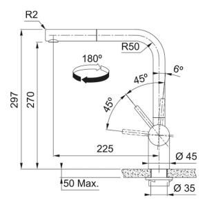 Franke Atlas Neo Doccia, Antrasit Renk, Spiralli Armatür - 2