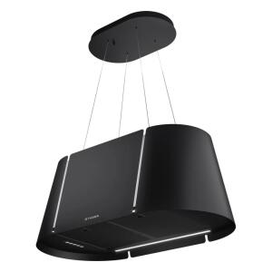 Faber BEAT XL BK MATT F80 Ada Davlumbaz, Mat Siyah, 80 cm - Faber