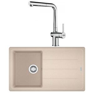 Franke BFG 611 Granit Avena Evye, Active Plus Doccia Krom Spiralli Armatür Seti - Franke