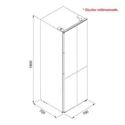 Franke FMD 420 TNF NE E Solo Buzdolabı, 4 kapılı, Siyah, 421 Litre - 3