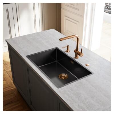 Franke BXM 210/110-68 Paslanmaz Çelik Evye, Antrasit Renk, 72x45 cm - 4