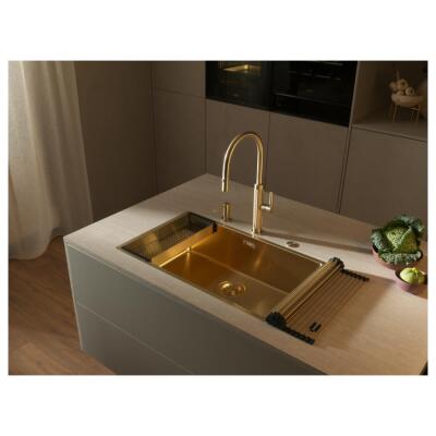 Franke BXM 210/110-68 Paslanmaz Çelik Evye, Gold Renk, 72x45 cm - 4