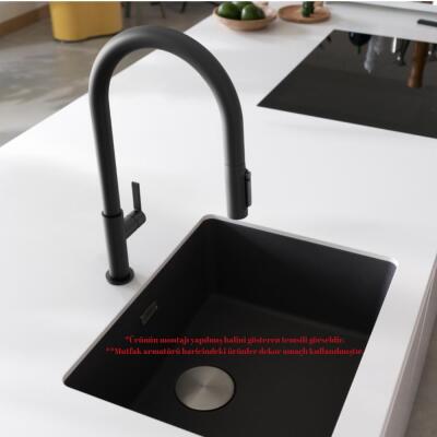 Franke Clear Water, Su Arıtma Filtresi Dahil, Mutfak Armatürü, Spiralli, Mat Siyah - 4