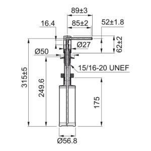 Franke Comfort Sıvı Sabunluk, Krom renk - 3