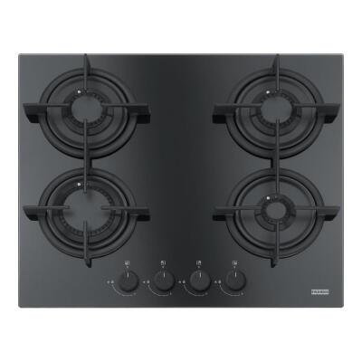 Franke Crystal Line FHCR 604 4G HE BK C Ankastre Cam Ocak, Siyah Renk, 60 cm - 1