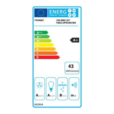 Franke 2.0 PRO 907 BK Davlumbaz, Siyah Renk, 90 cm - 6
