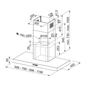 Franke Davlumbaz TALE 915 W MB Mat Siyah Renk, 90 cm - 4