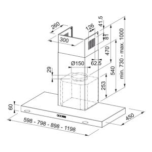 Franke Davlumbaz TALE 915 W XS, Inox, 90 cm - 2