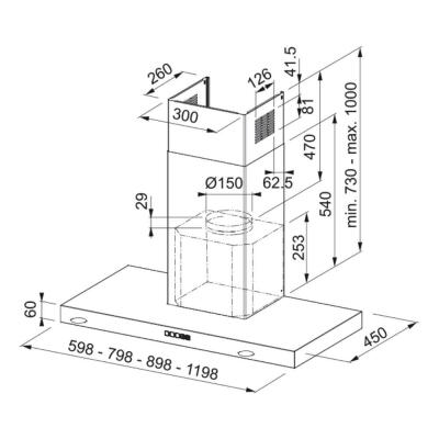 Franke Davlumbaz TALE 915 W XS, Inox, 90 cm - 2