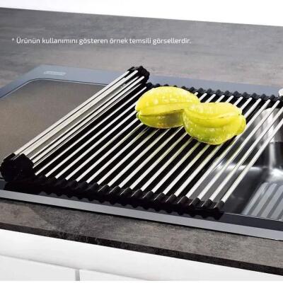 Franke Rulo Katlanabilir Esnek Çelik Süzgeç, 32x36 cm, 112.0075.642 - 3