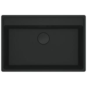 Franke Granit Evye MRG 610-72 Matt Black, Tezgah Üstü Evye - Franke