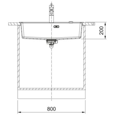 Franke Granit Evye MRG 610-72 Matt Black, Tezgah Üstü Evye - 3