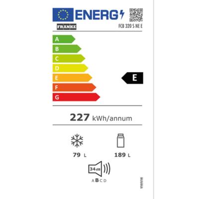 Franke FCB 320 S NE E Ankastre Buzdolabı, 54 cm, 280 lt - 3