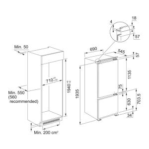 Franke FCB 400 TNF NE E Ankastre Buzdolabı, 69 cm, 384 lt - 6