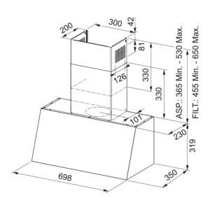 Franke FCO 70 PW G Davlumbaz, Classicline, Krem Renk, 70 cm - 3