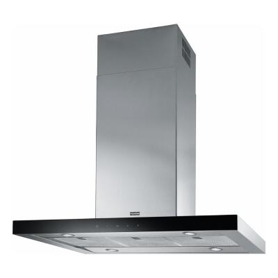 Franke FCR 925 I TC BK XS Ada Davlumbaz, Siyah Cam-Inox Renk, 90 cm - 1