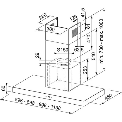 Franke FDF EG6 90 XS Davlumbaz, Inox, 90 cm - 2
