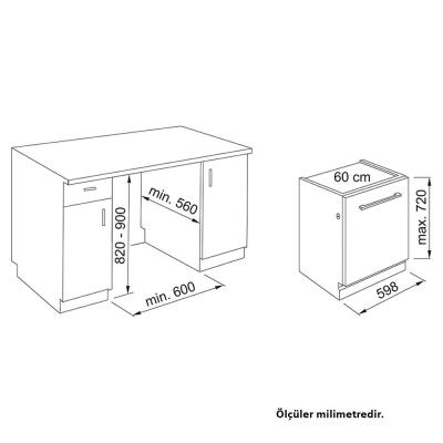 Franke FDW 614 D6P DOS E Tam Ankastre Bulaşık Makinesi - 2