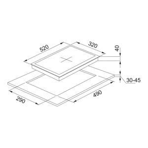 Franke FHNG 302 2G BK C Ankastre Cam Ocak, Siyah Renk, 30 cm - 2