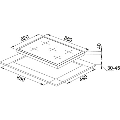 Franke FHNG 905 4G TC BK C Ankastre Cam Ocak, Siyah Renk 90 cm - 2