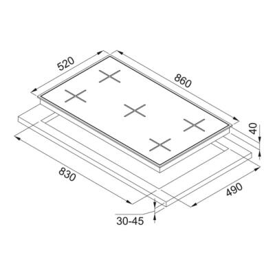 Franke FHNS 905 4G TC WH C Beyaz Ankastre Ocak, 90 cm - 2