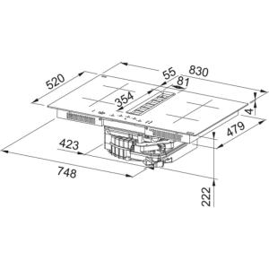 Franke FMA 8372 4RC R HI Ankastre Davlumbazlı Cam Ocak, 83 cm - 5