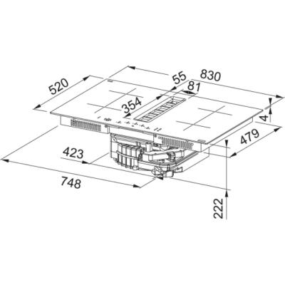 Franke FMA 8372 4RC R HI Ankastre Davlumbazlı Cam Ocak, 83 cm - 5