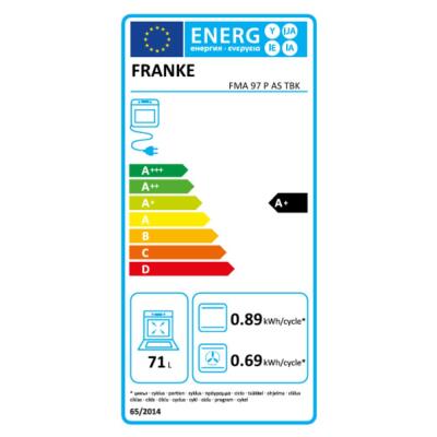 Franke FMA 97 P AS TBK Ankastre Air Fry/ Buharlı Fırın, Dijital, 11 Programlı, 71 L - 5