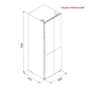 Franke FMD 600 TNF NE E Solo Buzdolabı, 4 kapılı, Siyah, 600 Litre - 3