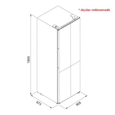 Franke FMD 600 TNF NE E Solo Buzdolabı, 4 kapılı, Siyah, 600 Litre - 3