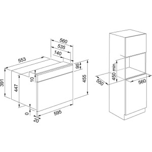 Franke FSM 45 MW XS Mikrodalga, Siyah Renk, 45 cm - 4