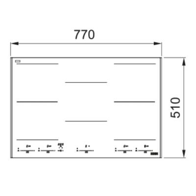 Franke FMY 805 I F KL AN Antrasit Ankastre Cam Ocak, İndüksiyonlu, Flex Alanlı, 80 cm - 3