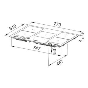 Franke FMY 805 I F KL BK Nero Ankastre Cam Ocak, İndüksiyonlu, Flex alanlı - 3