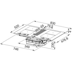 Franke FMY 839 R HI Ankastre Davlumbazlı Cam Ocak, 83 cm - 3