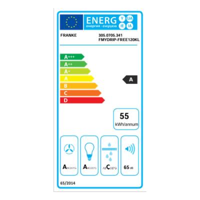 Franke FMY DRIP-FREE 120 KL Davlumbaz, Siyah Cam, 120 cm - 5