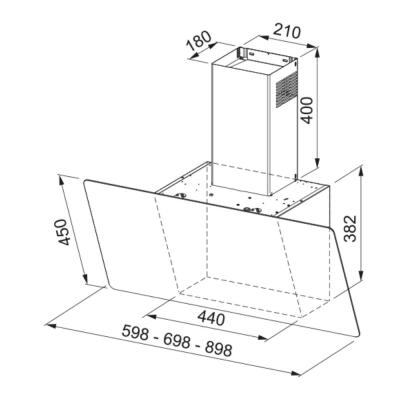 Franke FPJ 615 V BK SS Davlumbaz, 60 cm - 2