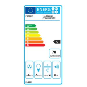 Franke FPJ 615 V WH A Davlumbaz, Beyaz Renk,, 60 cm - 4