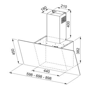 Franke FPJ 615 V WH SS Davlumbaz, Beyaz Renk, 60 cm - 2