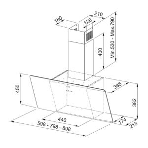 Franke FPJ 915 V BK A 900 Davlumbaz, Siyah Renk, 90 cm - 3