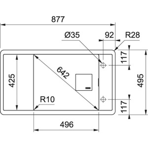 Franke FSG 611-88, Bianco, Damlalıklı, Tek Gözlü Evye - 3