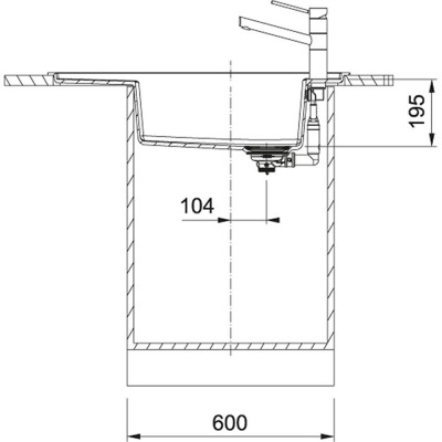Franke FSG 611-88 Evye, Nero - 2