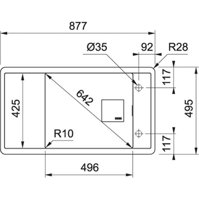 Franke FSG 611-88 , Stone Grey, Damlalıklı, Tek Gözlü Evye - 3