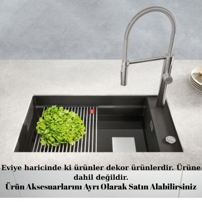 Franke Kubus 2 KNG 110-62 Fragranite Slate Grey Tezgah Altı Evye - 2