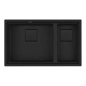 Franke Kubus KNG 120 Matt Black, Tezgah Altı Evye - Franke