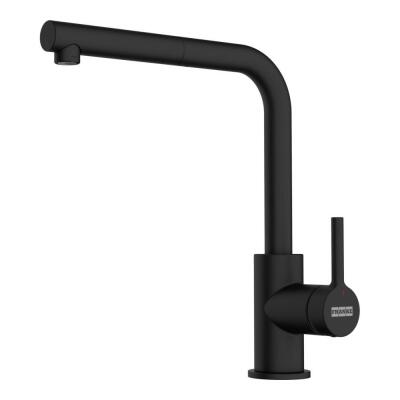 Franke Lina L Doccia Spiralli, Mutfak Armatürü, Matt Black Renk - 1